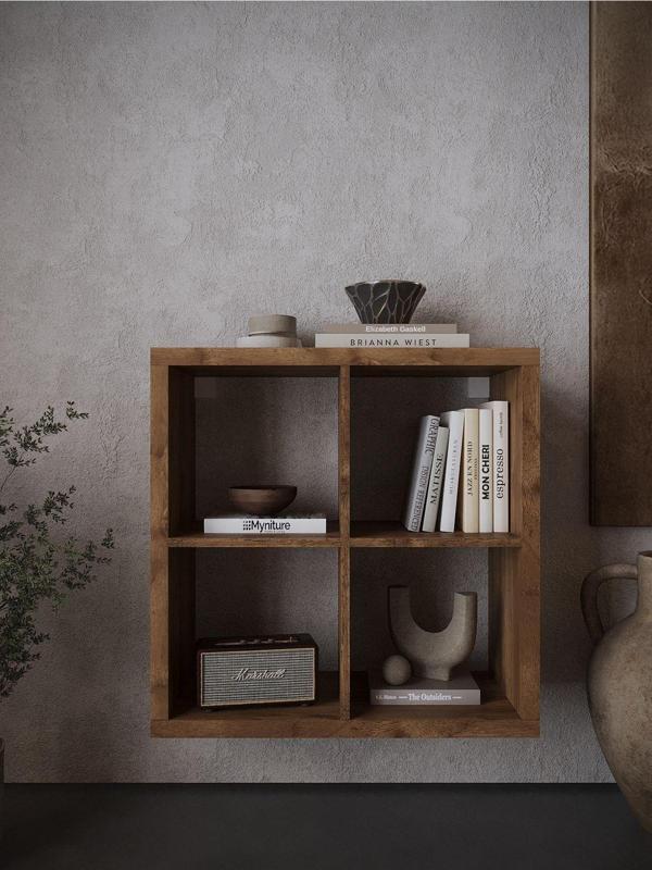 Myniture Home & Living Festival Açık Raf Ünitesi Duvara Monte R50101-2 Ceviz - Image 1