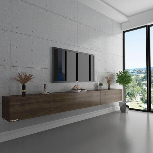 Myniture Home & Living Duvara Monte Tv Sehpası Ceviz S6108-2 - Image 1