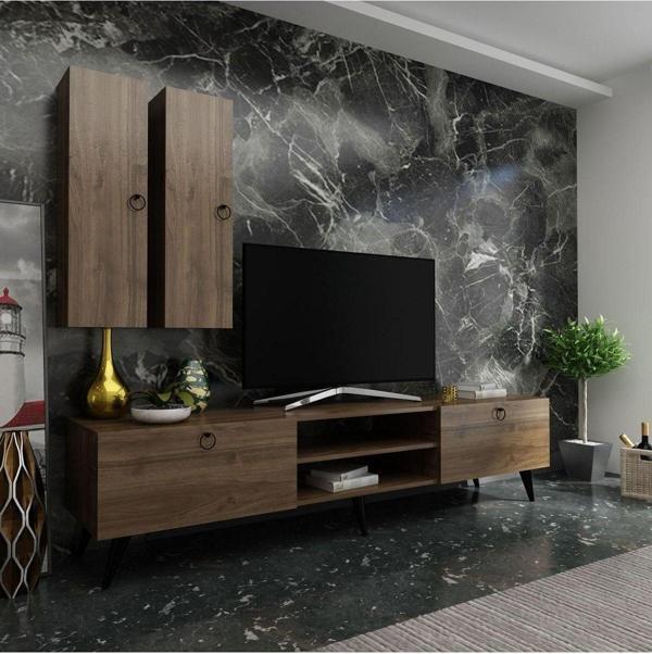Myniture Home & Living Festival Tv Ünitesi Q3022-2 Ceviz - Image 1