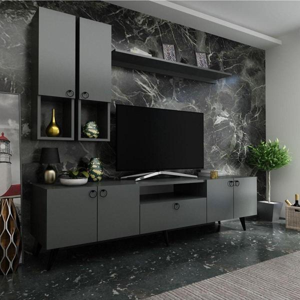 Myniture Home & Living Festival Tv Ünitesi Q3023-4 Antrasit - Image 1