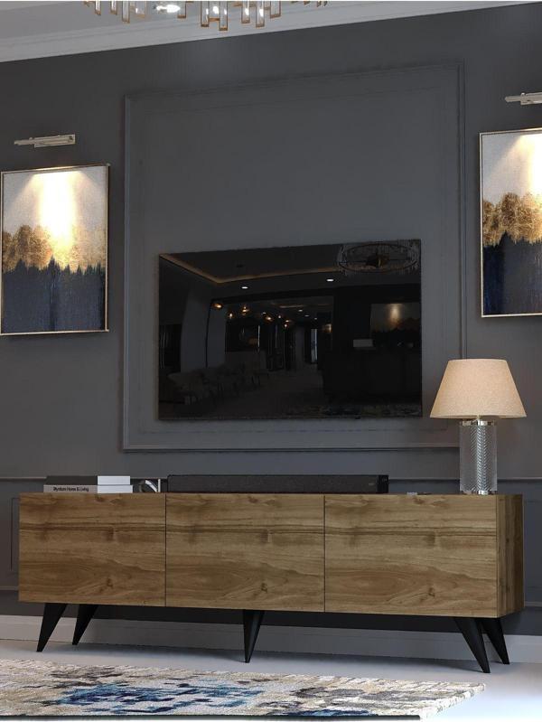 Myniture Home & Living Festival Tv Sehpası Q3817-2 Ceviz - Image 1