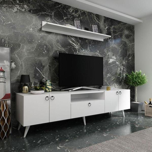Myniture Home & Living Festival Tv Ünitesi Q3027-1 Beyaz - Image 1