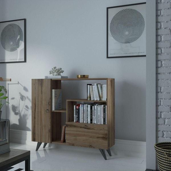 Myniture Home & Living Festival Çok Raflı 2 Dolaplı Kitaplık - Image 1