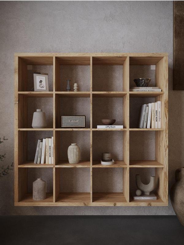 Myniture Home & Living Festival Açık Raf Ünitesi Duvara Monte R50108-6 Çam - Image 1