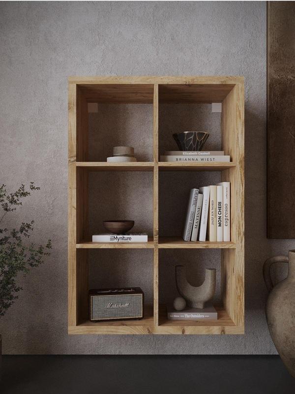 Myniture Home & Living Festival Açık Raf Ünitesi Duvara Monte R50102-6 Çam - Image 1