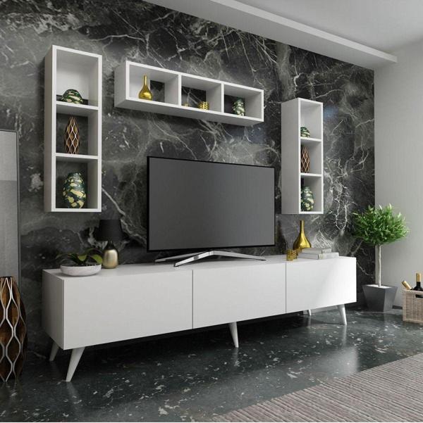 Myniture Home & Living Festival Tv Ünitesi Q3807-1 Beyaz - Image 1