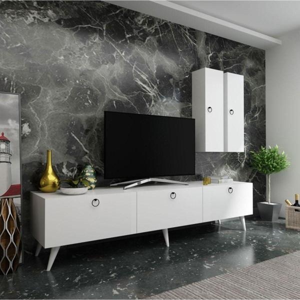 Myniture Home & Living Festival Tv Ünitesi Q3819-1 Beyaz - Image 1