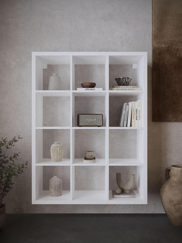 Myniture Home & Living Festival Açık Raf Ünitesi Duvara Monte R50106-1 Parlak Beyaz - Image 1