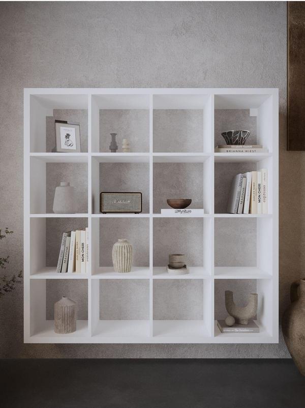 Myniture Home & Living Festival Açık Raf Ünitesi Duvara Monte R50108-1 Parlak Beyaz - Image 1