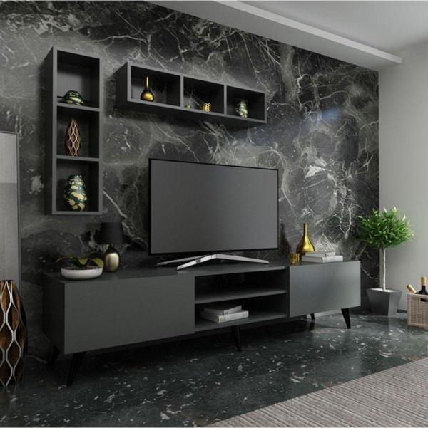 Myniture Home & Living Festival Tv Ünitesi Q3805-4 Antrasit - Image 1