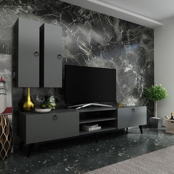 Myniture Home & Living Festival Tv Ünitesi Q3022-4 Antrasit - Image 1