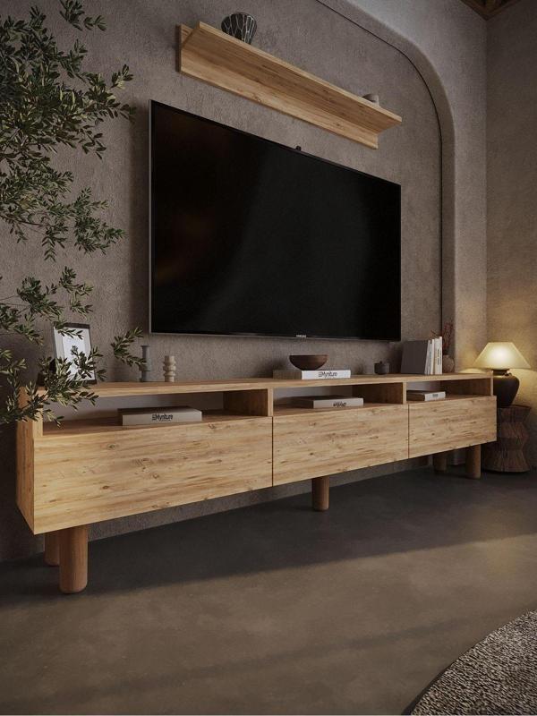 Myniture Home & Living Festival Tv Ünitesi Bh3036-6 Çam Bohem Tv Sehpası - Image 1