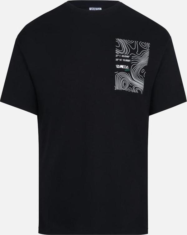 OVERSIZED FIT COORDINATE ERKEK TSHIRT LACIVERT  - Image 1