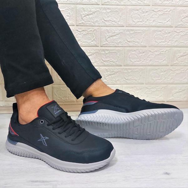 Kinetix Olego Pu Siyah Comfort Atom Taban Rahat Spor Ayakkabı - Image 1