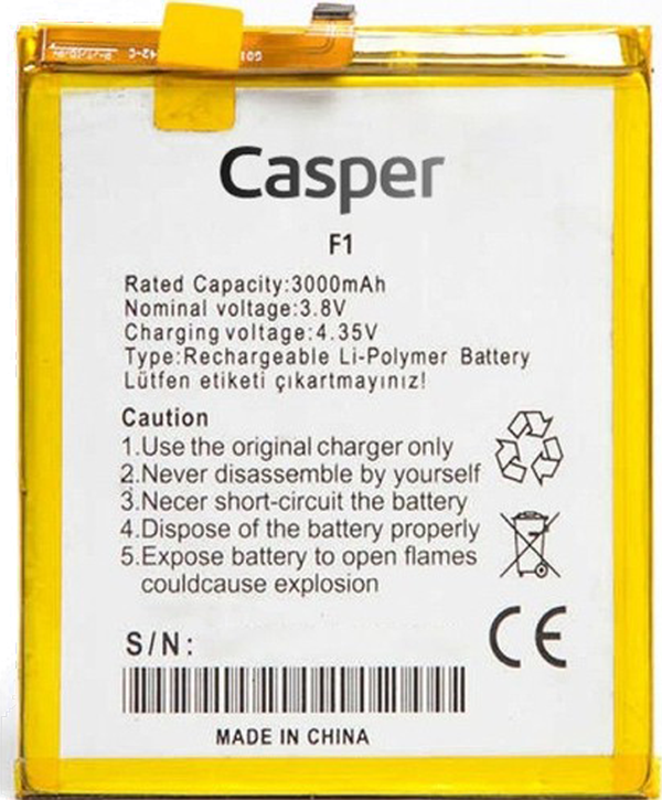 Casper Via F1 Batarya Pil Sıfır Orijinal - Image 1