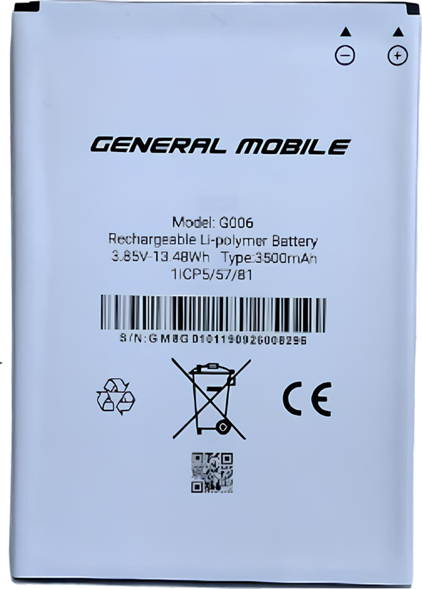 Genaral Mobile GM 8 GO Batarya Pil Sıfır Orijinal - Image 1