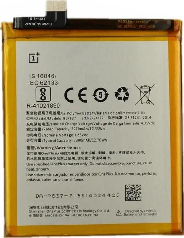 One Plus 5T Batarya Pil Sıfır Orijinal - Image 1