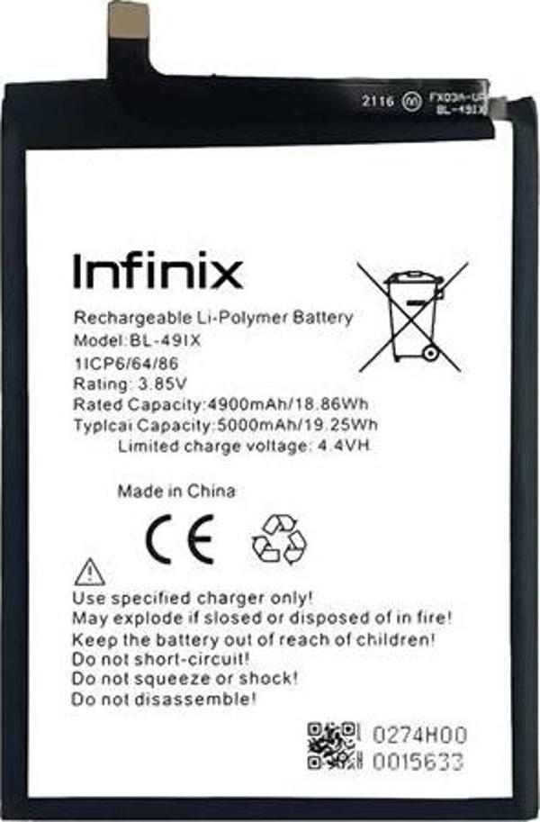 Infinix SMART HD 2021 Batarya Pil Sıfır Orijinal - Image 1