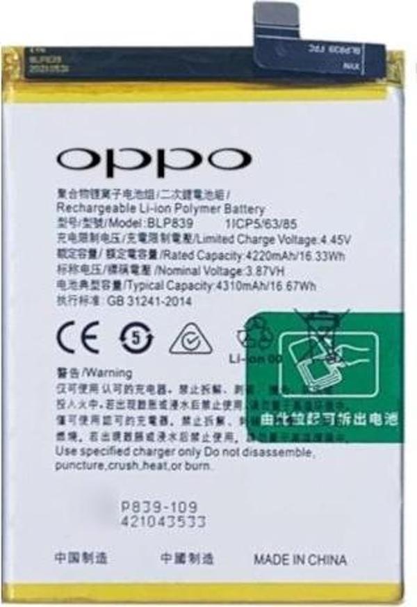 Oppo A94 -5g- Blp839 -Batarya Pil Sıfır Orijinal - Image 1