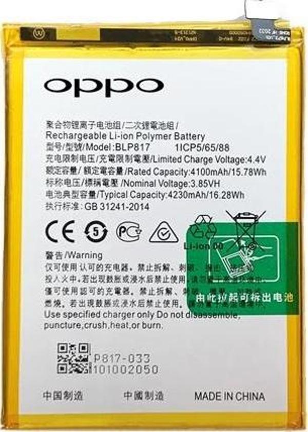 Oppo A15 - BLP817 - Batarya Pil Sıfır Orijinal - Image 1