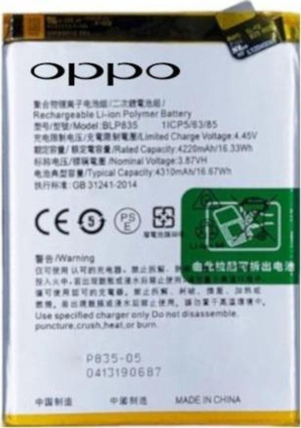 Oppo Reno 5f - BLP835  - Batarya Pil Sıfır Orijinal - Image 1