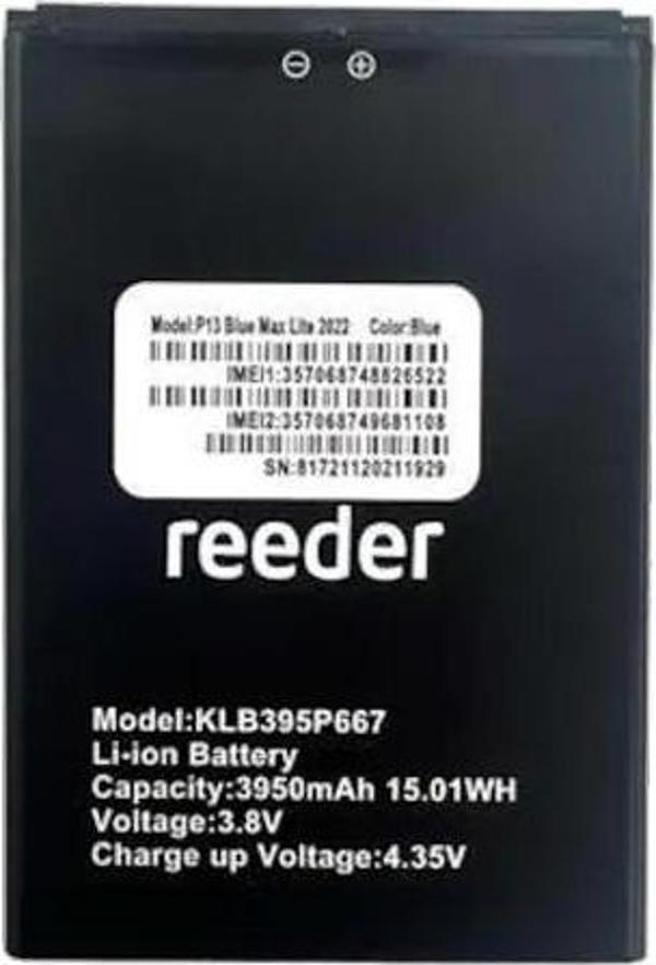 Reeder P13 Blue Max Lite 2022 Batarya Pil Sıfır Orijinal - Image 1