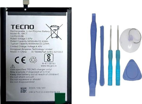 Tecno Spark 7T Batarya Pil Sıfır Orijinal + TAMİR SETİ - Image 1