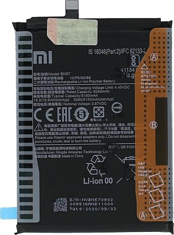 Xiaomi POCO X3 - BN 57 - Batarya Pil Sıfır Orijinal - Image 1