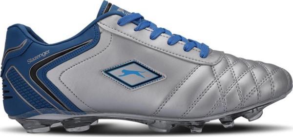 Slazenger HUGO KR Erkek Çocuk Futbol Ayakkabı Gri / Mavi - Image 1