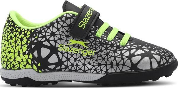 Slazenger CRYSTAL Unisex Çocuk Futbol Ayakkabı Siyah / Yeşil - Image 1