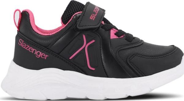 Slazenger VACATION I Unisex Çocuk Sneaker Ayakkabı Siyah / Fuşya - Image 1