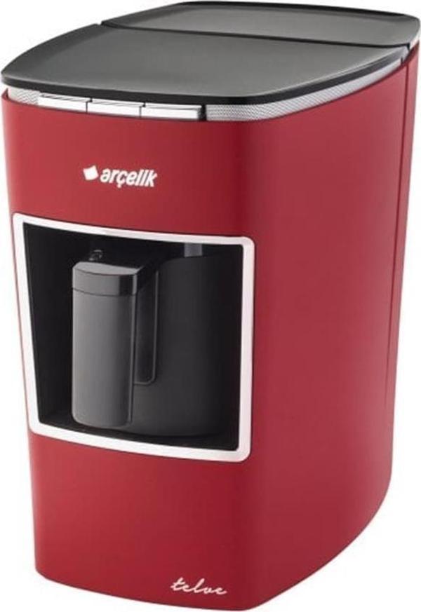 Arçelik K 3400 Kırmızı Midi Telve Türk Kahve Makinesi 670 Watt Su Hazneli - Image 1