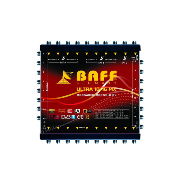 Baff Ultra MX 10/16 Dual Sonlu ve Kaskatlı Multiswitch Santral - Image 1
