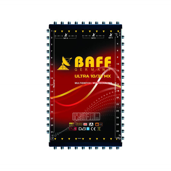 Baff Ultra MX 10/32 Dual Sonlu ve Kaskatlı Multiswitch Santral - Image 1