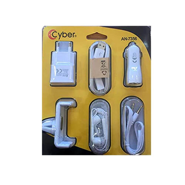 CYBER AN-7356 6 IN TAKIM ŞARJ KULAKLIK ARAÇ TUTUCU - Image 1