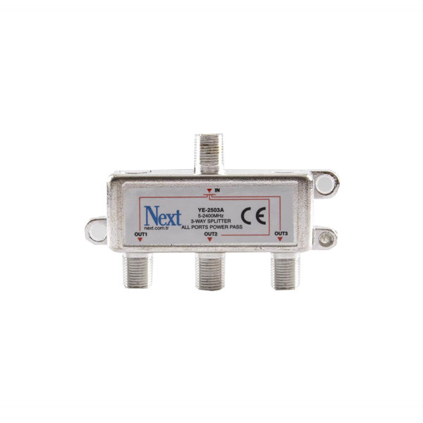 Next YE-2503A Splitter 3 Çıkışlı Uydu Bölücü - Image 1