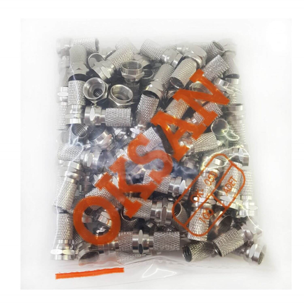 Oksan 100 Adet RG6 U6 F Konnektör - Image 1