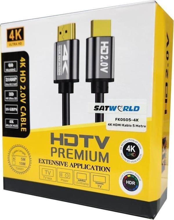 Satworld 4K 5 Metre TW001 Hdmı Kablo Kutulu - Image 1