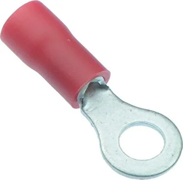 Stronger 100 Adet Yuvarlak 0.5 - 1.5 mm2 M5 Kırmızı İzoleli Kablo Pabuç - Image 1