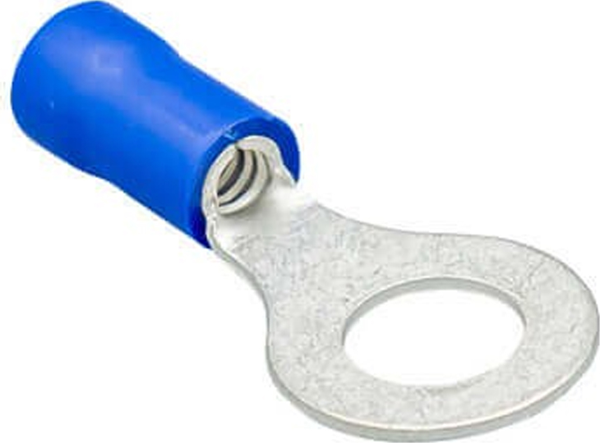 Stronger 100 Adet Yuvarlak 1.5 - 2.5 mm2 M6 Mavi İzoleli Kablo Pabuç - Image 1