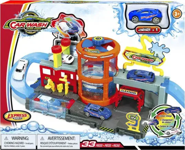 Express Wheels Araç Yıkama ve Renk Değiştirme Oyun Seti - Image 1