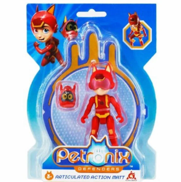 Petronix Hayvan Savunucuları Sırt Çantalı Hareketli Mini Figür Matt - Image 1