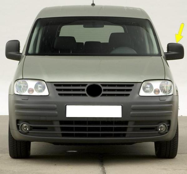 VW Caddy 2004-2010 Sol Dış Dikiz Aynası Komple Elektrikli 2K1857507K - Image 1