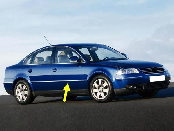 VW Passat B5.5 2001-2005 Sağ Ön Kapı Bandı Çıtası Kromlu 3B0853516C - Image 1