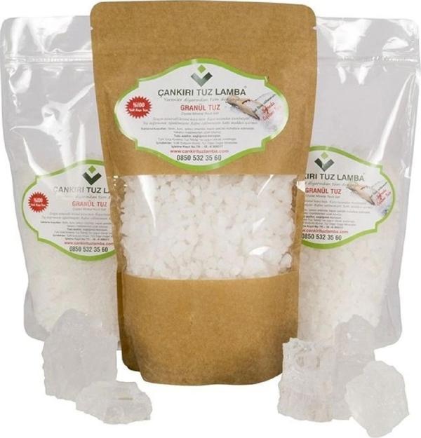Doğal Çankırı Mineralli Kristalli Sofrada Öğütme Tuzu Granül 3 Kg - Image 1
