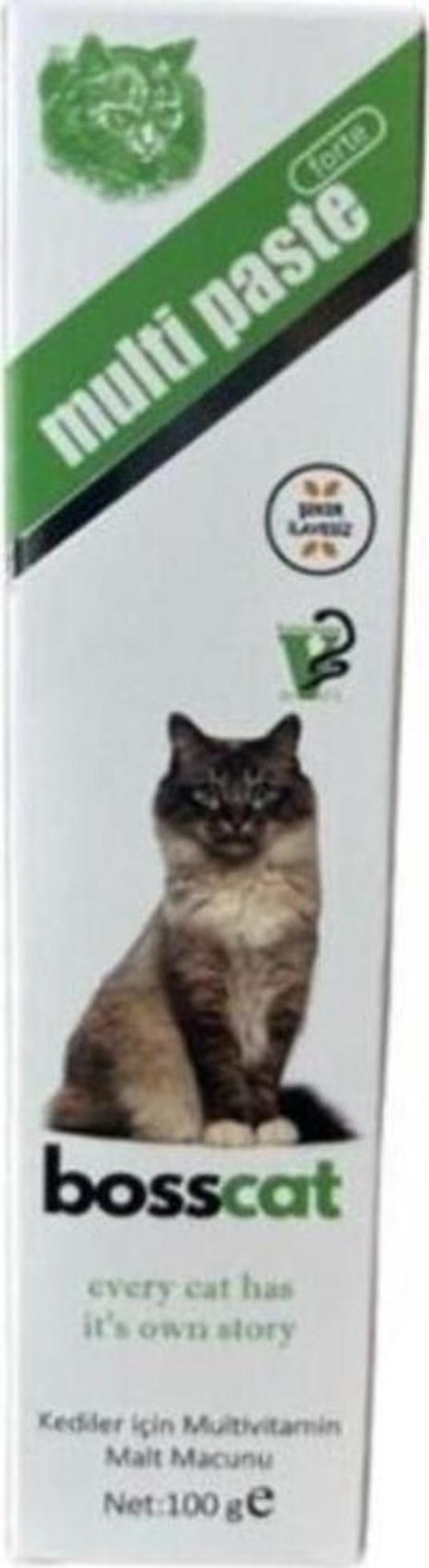 Bosscat Multivitaminli Kedi Malt Macunu 100 Gr - Image 1