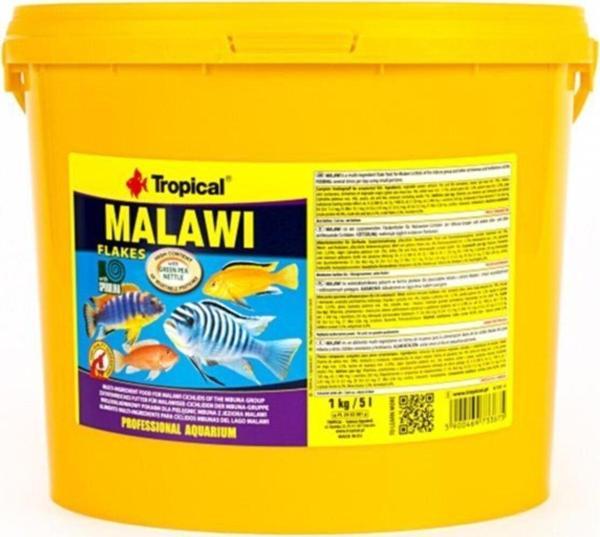 Tropical Malawı Flakes Malawı Cichlid Balıkları Için Pul Balık Yemi 11 Lt 2 Kg -  - Image 1
