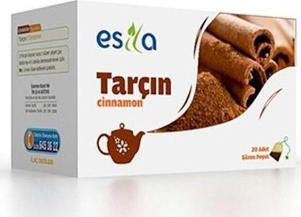 Esila Tarçın Bitki Süzen Poşet Çay 20 x 2 G - Image 1