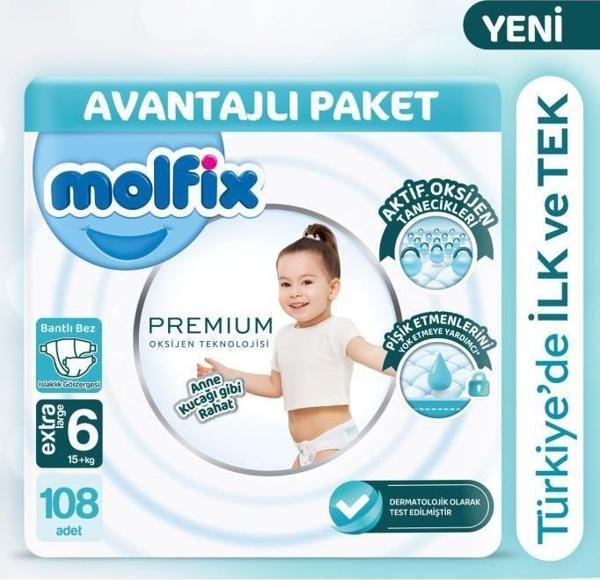 Molfix Premium Avantajlı Paket 6 Beden 108 Adet - Image 1