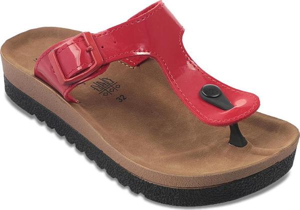 Slazenger STAR Kız Çocuk Terlik Kırmızı Rugan - Image 1